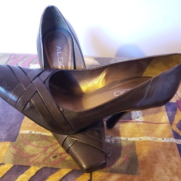 Aldo Women's Size 4.5 Brown Heeled Shoes - -Pre-Owned - Picture 3 of 5